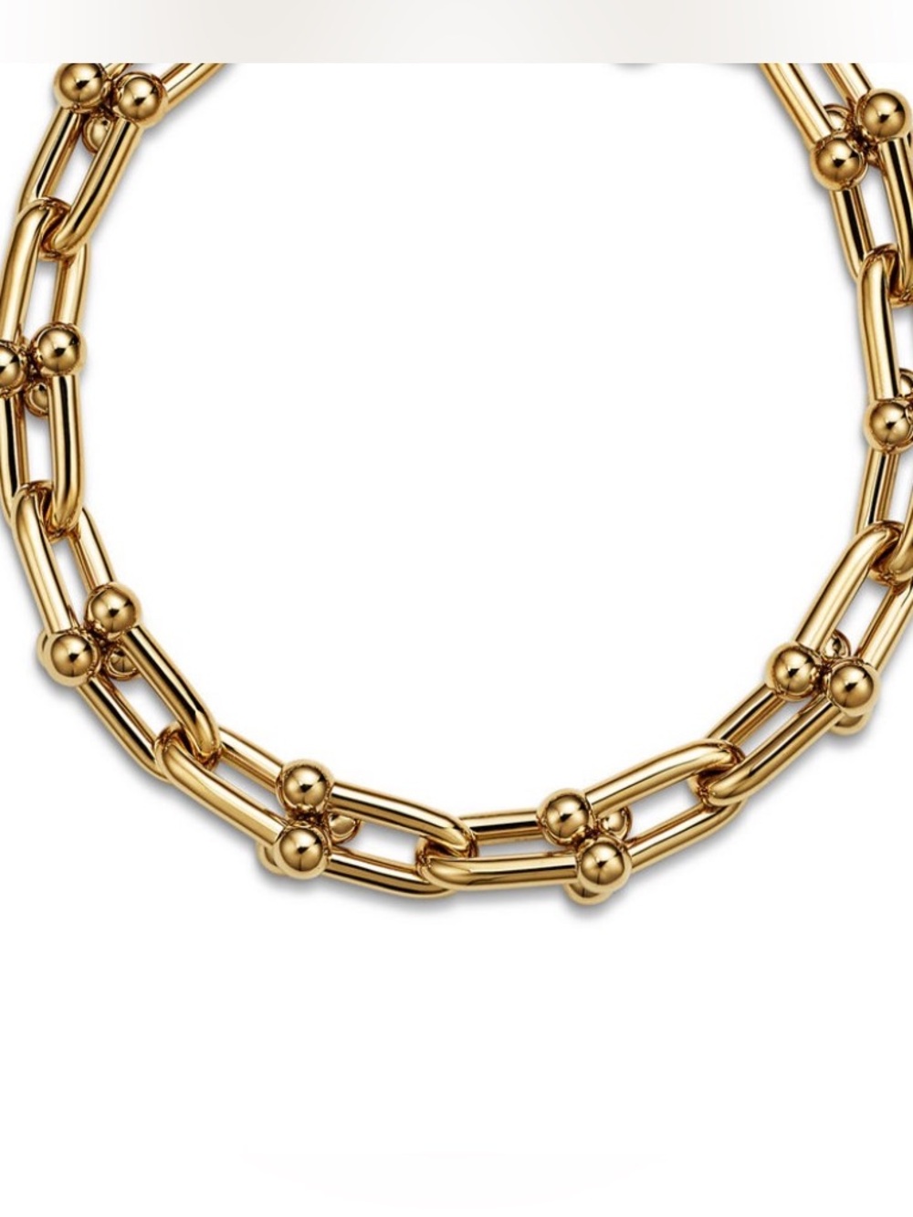Bracelet Graduated Link Gold Chain U Shape Bracelet 
It has extension chain